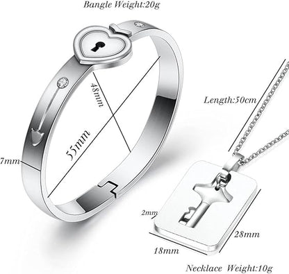 Amore® | Set de Pulsera + Collar Elegante