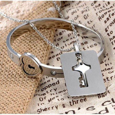 Amore® | Set de Pulsera + Collar Elegante