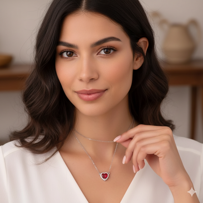 Collar Duo Espada y Corazón